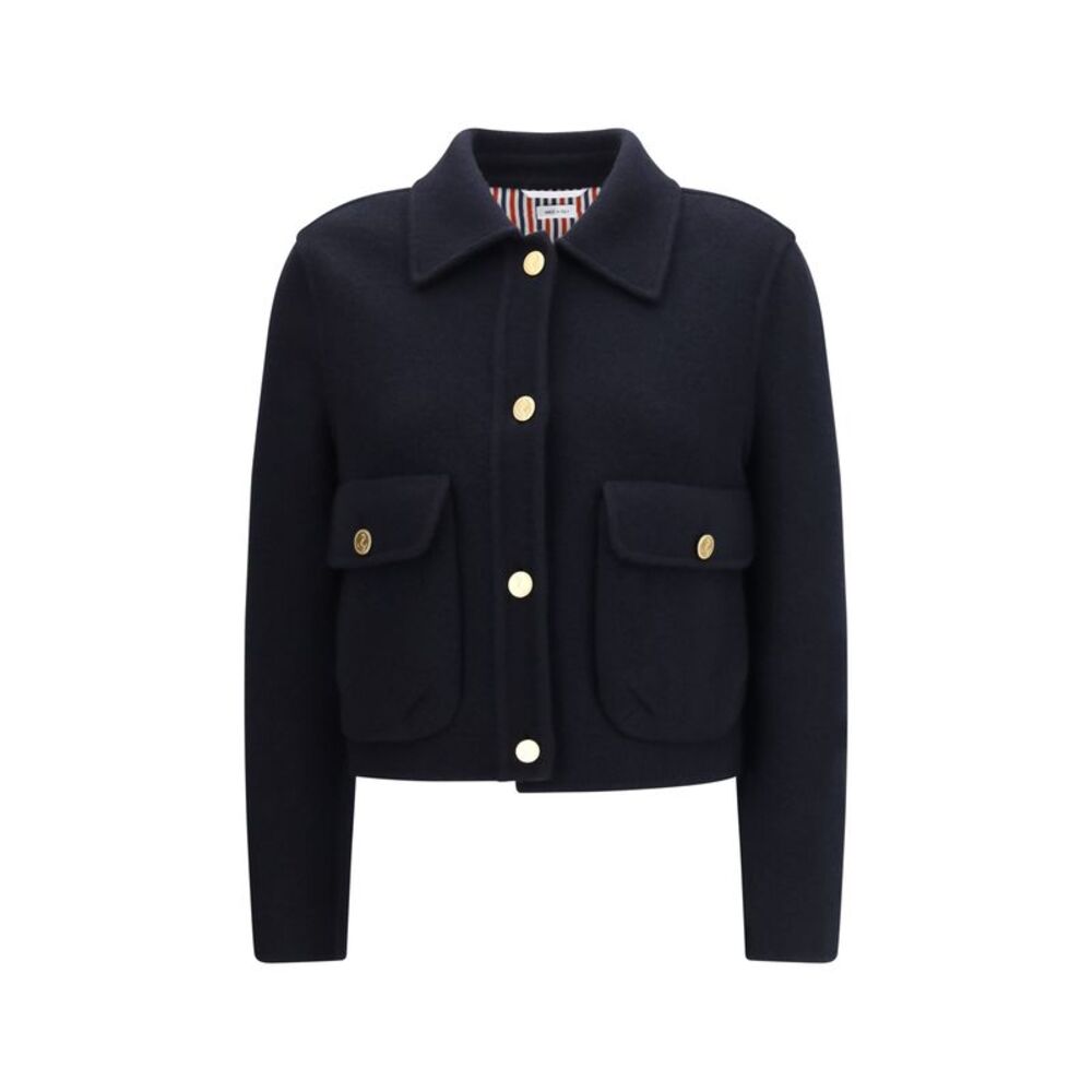Thom Browne Women Cropped Virgin Wool Jacket